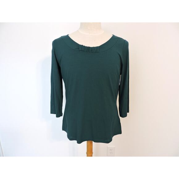 New With Tag S. Oliver Selection Emerald Green Top Long Sleeve Size 16 - Picture 1 of 5